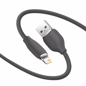 Baseus Jelly kabelis USB uz Lightning, 2,4A, 1,2m (melns)