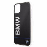 BMW Signature drukāts logotips apvalks iPhone 11 Pro Max - melns