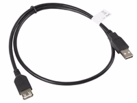 Lanberg CA-USBE-10CC-0007-BK USB cable USB 2.0 0.7 m USB A melns