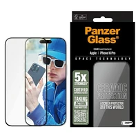 PanzerGlass keramiskais aizsargstikls iPhone 16 Pro 6.3" Ultra-Wide Fit 2854