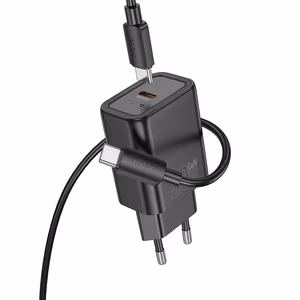 Phone charger Hoco USB C QC PD 20W + cable USB C to Lightning N60 black