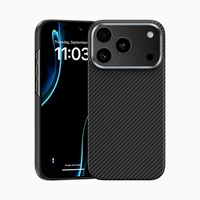 Benks Magnētiskais Kevlar apvalks ar metāla rāmi 600D (0070) iPhone 17 Pro Max melns