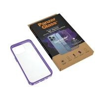 PanzerGlass ClearCase antibakteriālais militārās pakāpes sertificētais viedtālruņa apvalks iPhone 13 Pro – caurspīdīgs violets