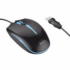 Vadu spēļu pele Hoco USB A 2400 dpi GM37 melna