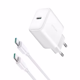 Joyroom JR-TCF24 USB-C PD 30W QC SFC tīkla lādētājs - balts + 1m USB-C kabelis
