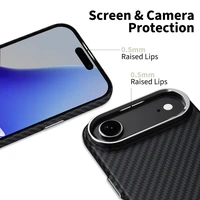 Tech-Protect Ion Carbon MagSafe viedtālruņa apvalks iPhone 17 Air - melns un sudraba
