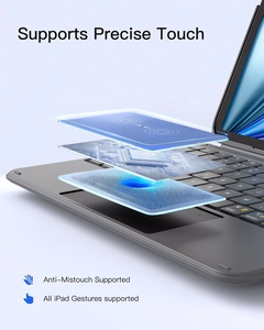 Inateck KB04122 AceTouch vāciņš ar tastatūru ierīcei iPad 10.9–11", pelēks