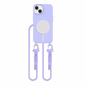 Tech-Protect MagNecklace Magnētiskais iPhone 14 viedtālruņa apvalks - lavandas