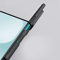 Nillkin Super Frosted Shield Fold Magnētiskais viedtālruņa apvalks priekš Samsung Galaxy Z Fold 7, saderīgs ar MagSafe, ar S Pen Space - melns