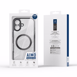Dux Ducis Aimo Mag viedtālruņa apvalks ar magnētisko gredzenu priekš iPhone 17 - melns