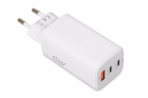 iBOX C-65 balts, GaN 65W universāls lādētājs