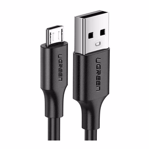 Ugreen 60137 USB kabelis USB 2.0 1.5 m USB A Micro-USB A melns