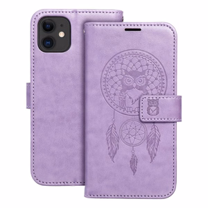 MEZZO grāmatas tipa viedtālruņa apvalks IPHONE 11 ar sapņu ķērāju, violets