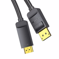 DisplayPort 1.2 uz HDMI 1.4 kabelis Vention HAGBH, 2 m, 4K 30Hz (melns)