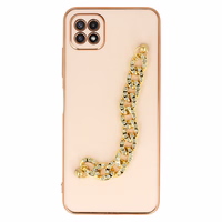 Viedtālruņa apvalks Samsung Galaxy A22 5G (dizains 4) (m) - gaiši rozā