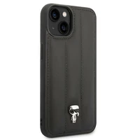 Karl Lagerfeld Pūstais Ikonik Piespraude Apvalks iPhone 14 Plus - Melns