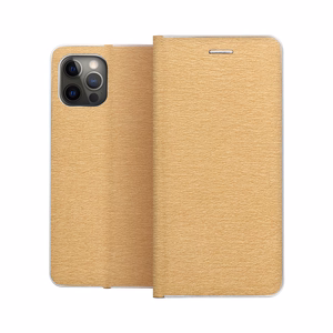 LUNA grāmatu zelta viedtālruņa apvalks XIAOMI Redmi Note 13 PRO Plus 5G zelta