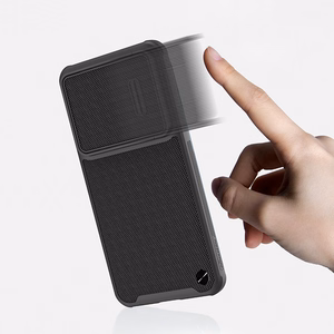 Nillkin Textured S viedtālruņa apvalks Samsung Galaxy S23+ ar kameras vāciņu melns