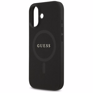 Guess Saffiano Classic Logo MagSafe maciņš for iPhone 17 - melns
