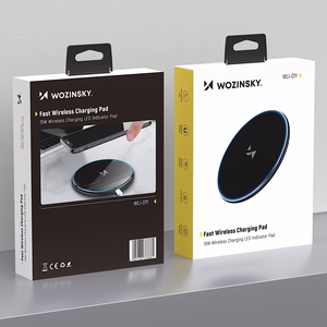 Wozinsky WLI-01Y 15W Qi indukcijas lādētājs ar USB-C kabeli - melns
