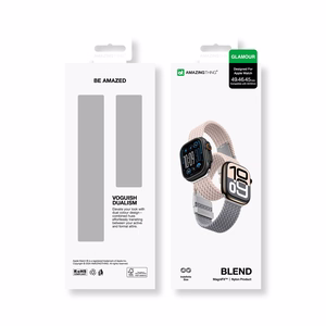 Komplekts 2 AmazingThing Blend siksniņa Apple Watch 45/46/49mm - Rozā-Pelēka/Rozā