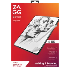 ZAGG InvisibleShield Fusion Canvas Antibakteriāla aizsargplēve, kas imitē papīru, priekš iPad Pro 13" 2024