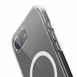 Crong Clear MAG Cover MagSafe vāciņš ierīcei iPhone 17e / 16e, caurspīdīgs