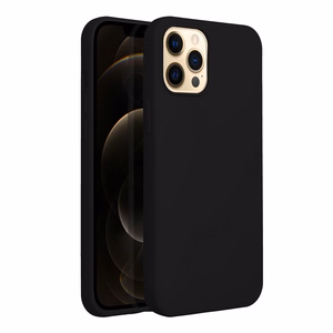Silikona viedtālruņa apvalks IPHONE 12 Pro Max - melns