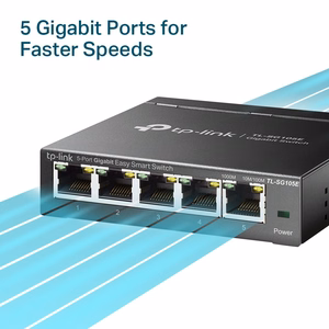 TP-Link 5 portu Gigabit Easy Smart slēdzis