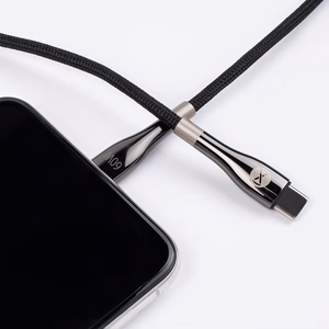 Forever Sleek kabelis USB-C - USB-C 2,0 m 60W melns