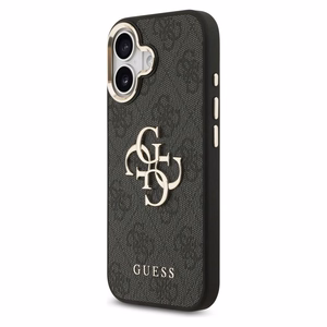 Guess 4G Big 4G Classic Logo viedtālruņa apvalks iPhone 17 - melns un zelta