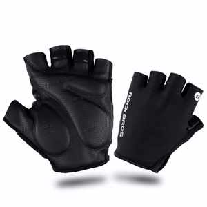 Rockbros S106BK riteņbraukšanas cimdi, L izmērs, melni
