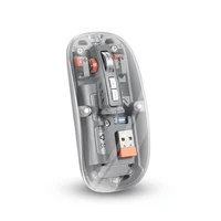 Cliptec Computer mouse Transparent RZS630 wireless optical 1600DPI