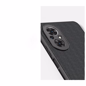 Nillkin Textured viedtālruņa apvalks izturīgs pastiprināts apvalks ar gēla rāmi un neilona aizmuguri Honor 50 SE melns