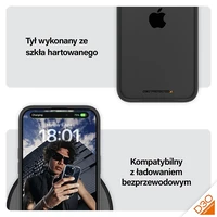 PanzerGlass ClearCase viedtālruņa apvalks iPhone 15 Pro Max – militārā līmeņa sertificēts, caurspīdīgs un melns