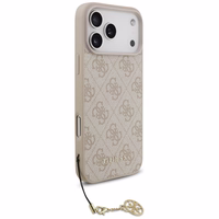 Guess 4G Charms Collection MagSafe viedtālruņa apvalks iPhone 17 Pro Max - rozā