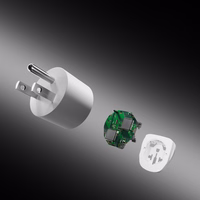 Adapteris no US sienas kontaktdakšas uz universālo kontaktdakšu