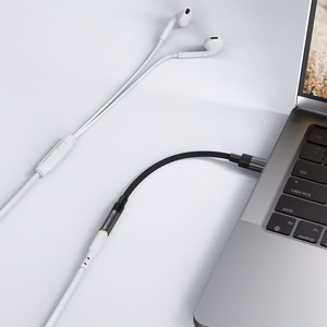 Acefast J12 USB-C uz 3.5mm mini jack adapteris - melns