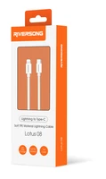 Riversong cable Lotus 08 USB-C - Lightning 1,0m 3A light grey CL76