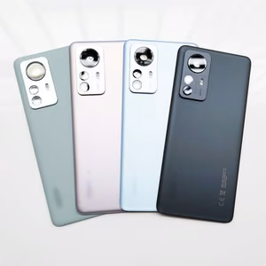 Aizmugurējais vāciņš Saderīgs ar Xiaomi 12 Pro / Zaļš / (ar camera lens) OEM