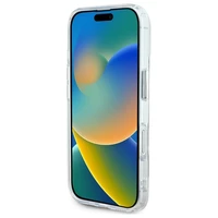 Karl Lagerfeld IML Metal Karl Head Magnētiskais viedtālruņa apvalks iPhone 16 - balts