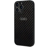 Audi Oglekļa šķiedras iPhone 13 Pro Max 6.7" melns/melns cietais apvalks AU-TPUPCIP13PM-R8/D2-BK