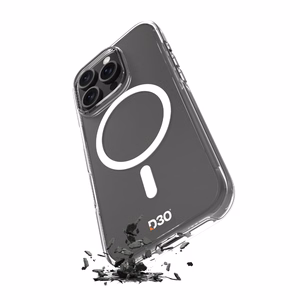Puro Impact Clear D3O MagSafe silikona viedtālruņa apvalks iPhone 16 Plus - caurspīdīgs