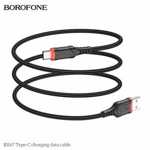 USB kabelis Hoco BX67 melns Type-C 100cm