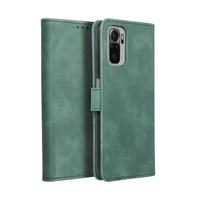 TENDER grāmatas viedtālruņa apvalks XIAOMI Redmi Note 10 Pro / Redmi Note 10 Pro Max zaļš