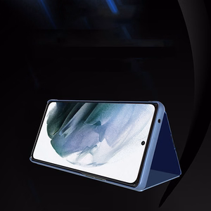Clear View Case zils vāciņš Samsung Galaxy S22 + (S22 Plus)