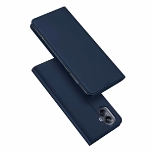 Dux Ducis Skin Pro viedtālruņa apvalks Realme 10 Pro+ ar atveramu vāciņu, maku ar kartēm un statīvu - zilais