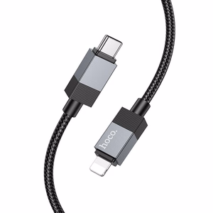 Кабель USB C – Lightning Hoco PD 27W 1 m X110 черный