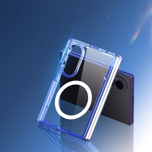Ar MagSafe saderīgs DUX DUCIS CLIN MAG maciņš SAMSUNG Z Fold 8 Wide, caurspīdīgs