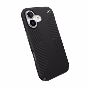 Speck Presidio2 Grip MagSafe maciņš priekš iPhone 17 (melns / Slate Gray / balts)
